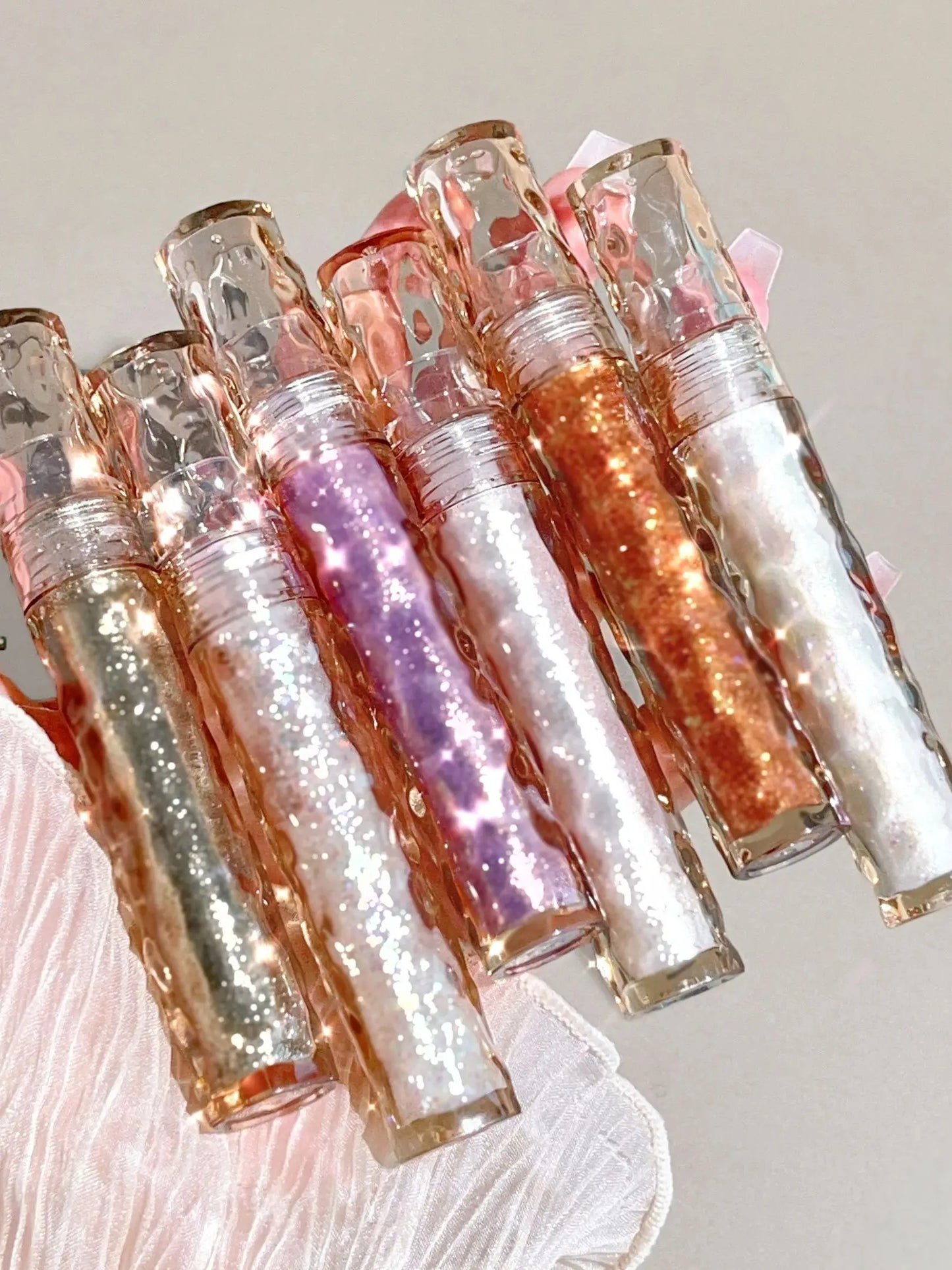 Fard à paupières liquide scintillant, nacré, effet diamant brisé, illuminateur, monocouleur soyeux