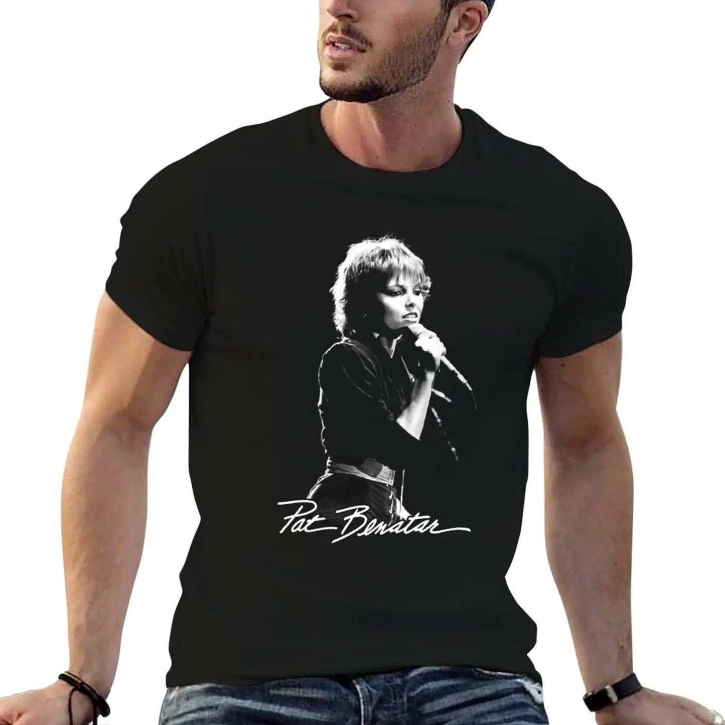 72 chemise graphique chemises homme de créateur T-Shirt T PAT BENATAR t