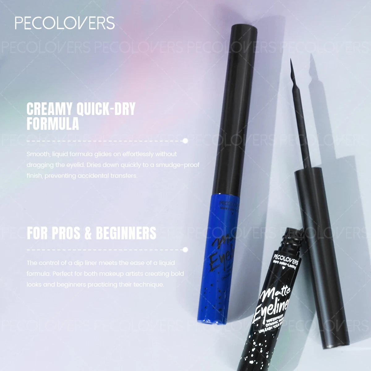 1 crayon eyeliner liquide mat waterproof longue tenue, sans bavure, idéal pour les cadeaux de Noël, Halloween et Thanksgiving.