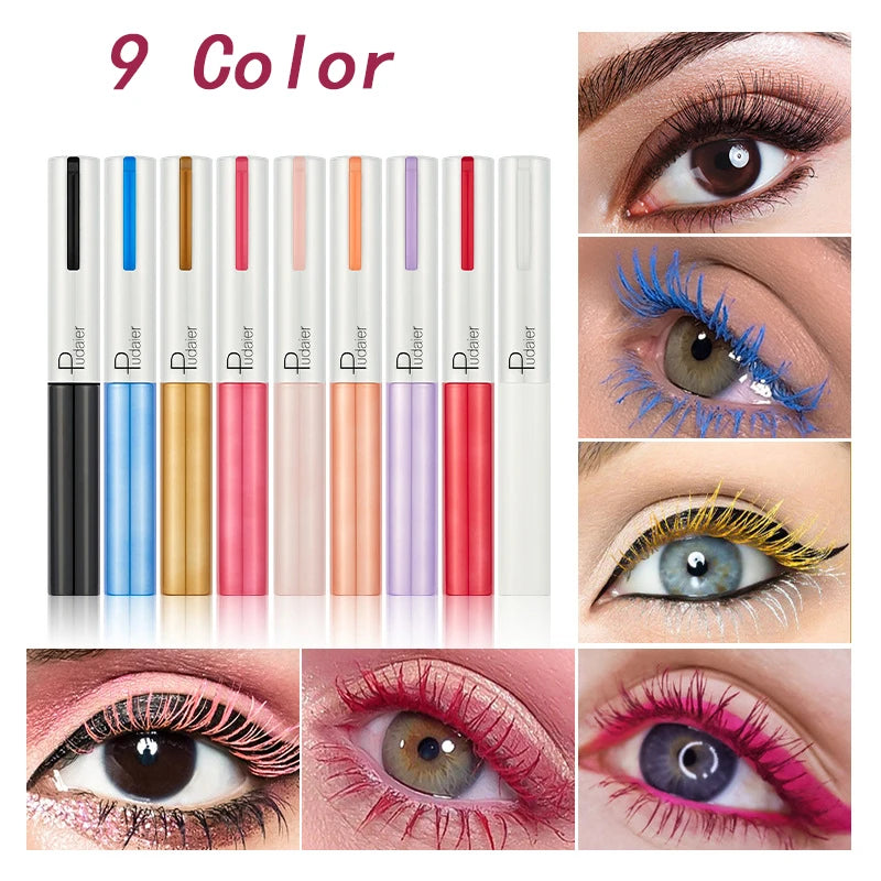 Mascara blanc 4D soyeux cils naturels longue tenue waterproof volume et courbure