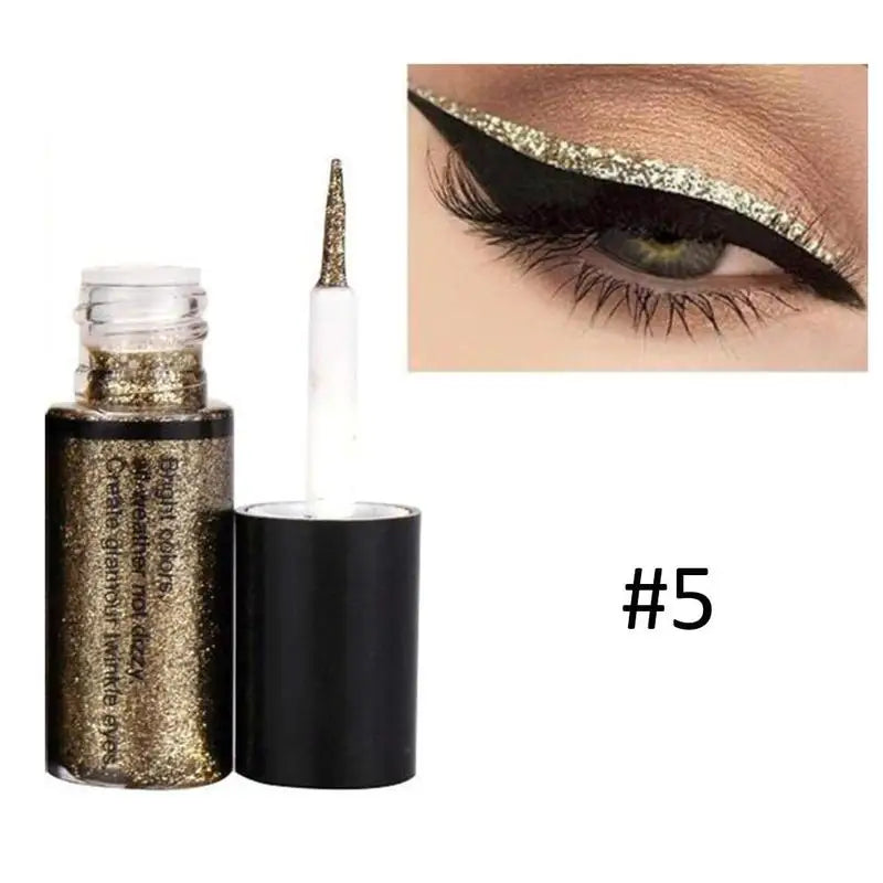 Eyeliner Liquide – Perle Brillante, Fard à Paupières Lumineux, Longue Tenue, Stylo Eyeliner et Highlighter, Outils de Maquillage des Yeux