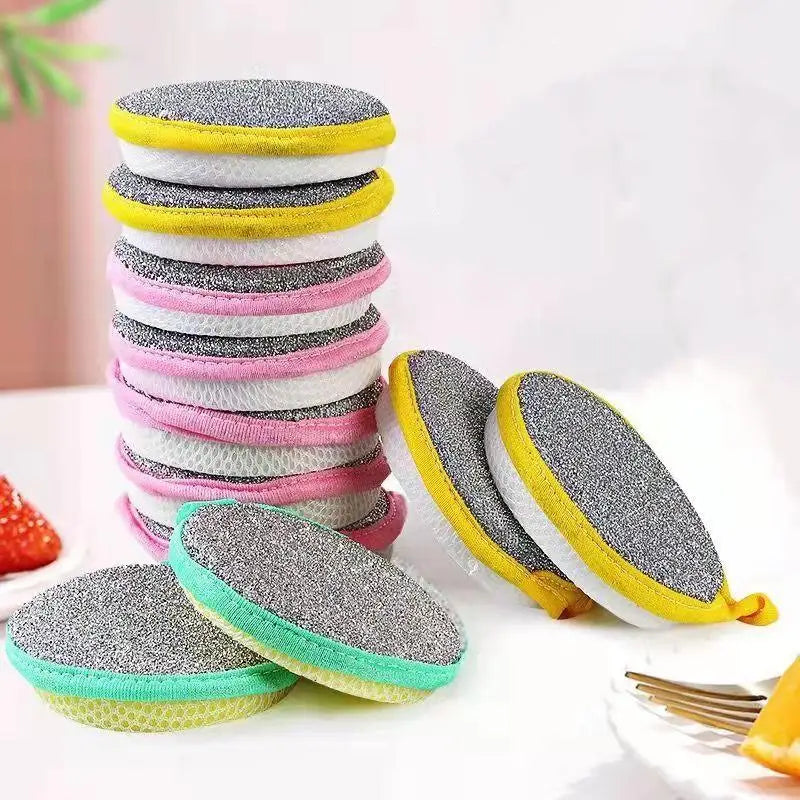 Reusable Double-Sided Dishwashing Sponges – Kitchen Cleaning Sponge Set