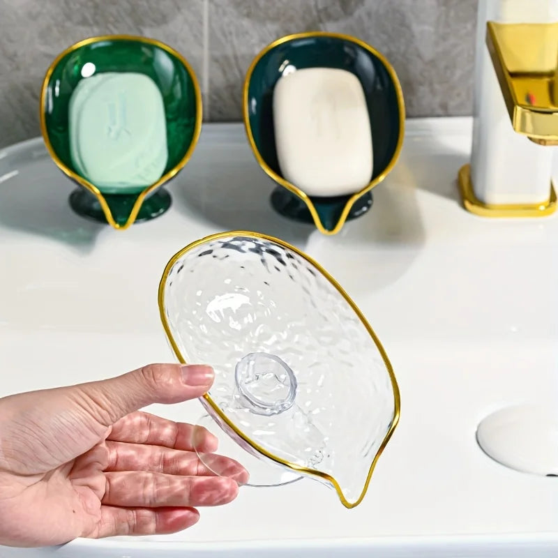 Oval Soap Dish with Drainage Holes – Bathroom Soap Holder Organizer