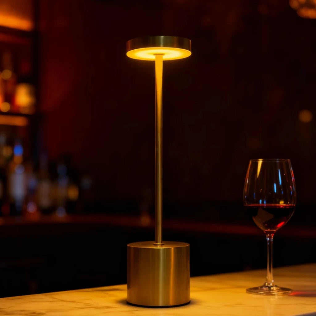 LED Ambient Table Lamp – USB Rechargeable Touch-Control Dimmable Night Light