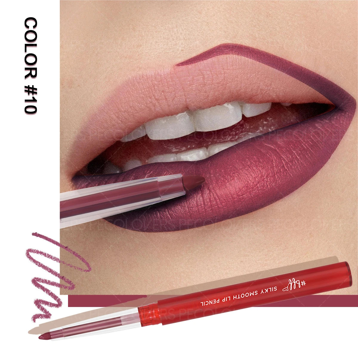 Crayon à Lèvres Mat Nude – Longue Tenue, Waterproof, Fini Brillant, Maquillage des Lèvres