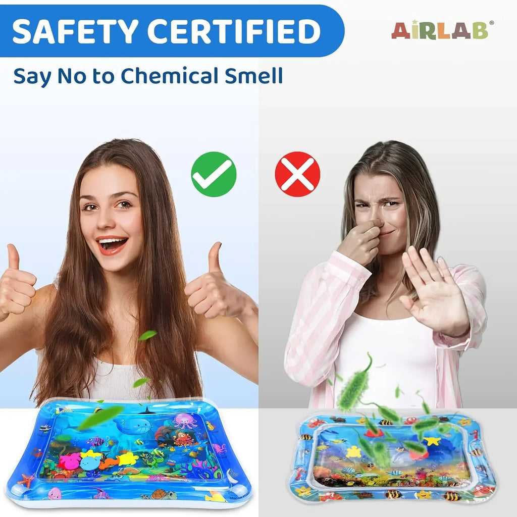 Inflatable Water Sensory Play Mat – Ocean-Themed Interactive Pet Toy