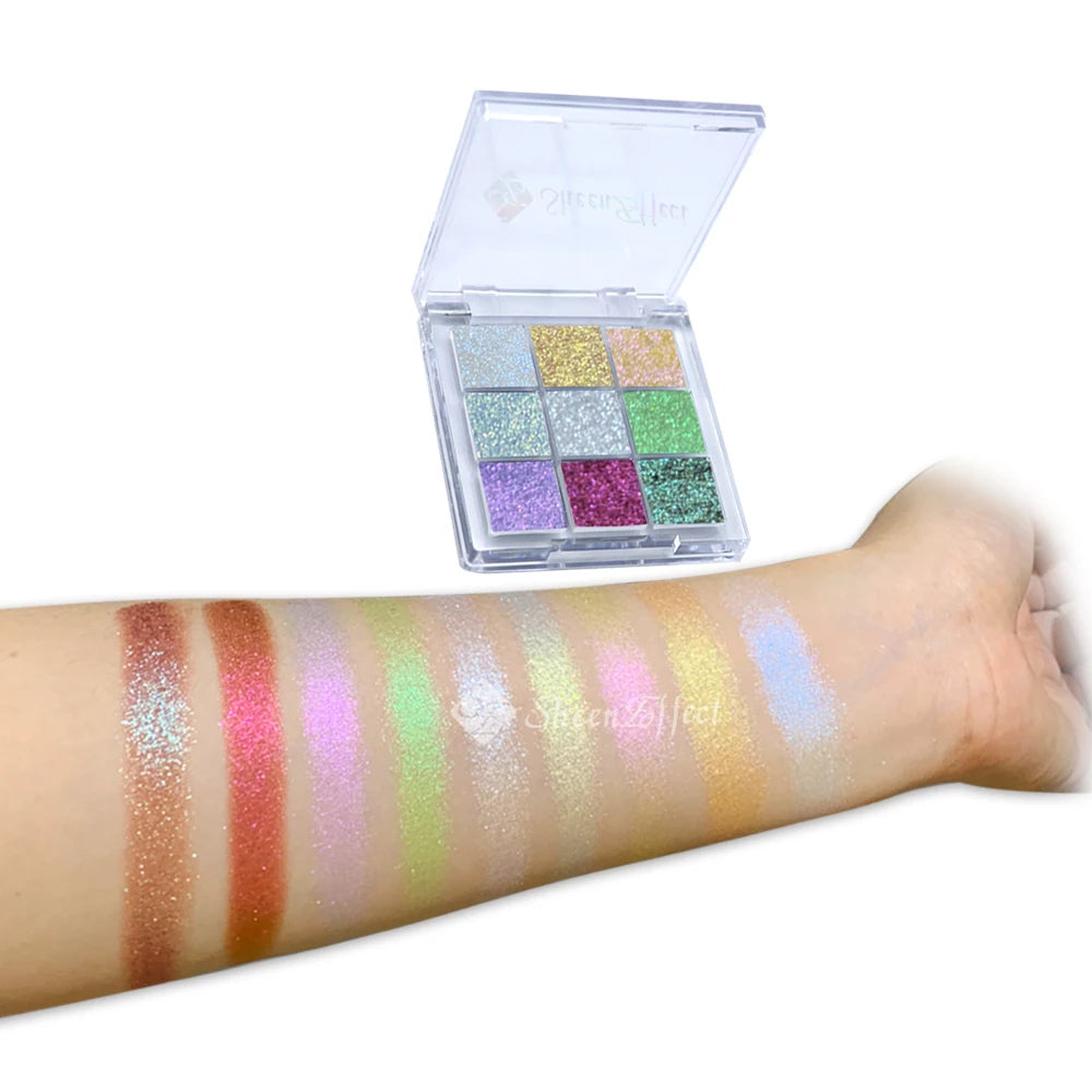 Palette de Fards à Paupières 9 Couleurs — Maquillage Haut de Gamme, Cosmétiques de Qualité