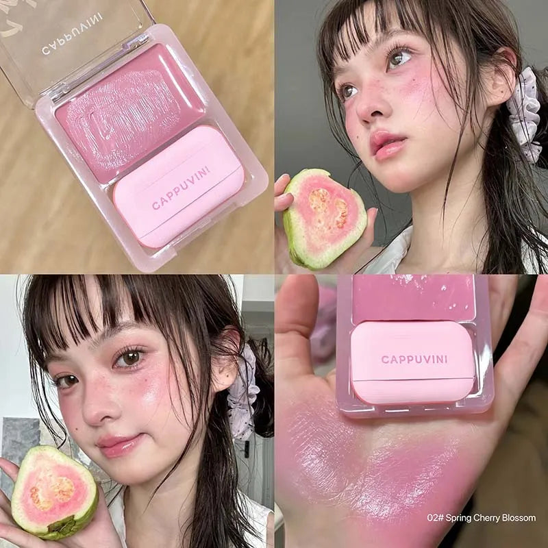 Blush crème – Blush hydratant et uniformément pigmenté, couleur naturelle légèrement éclatante – Teinte rose girly