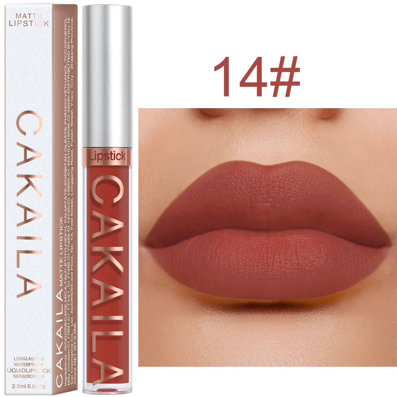 Rouge à lèvres 18 couleurs – Finition mate | Waterproof et non collant | Gloss longue tenue pour lèvres élégantes