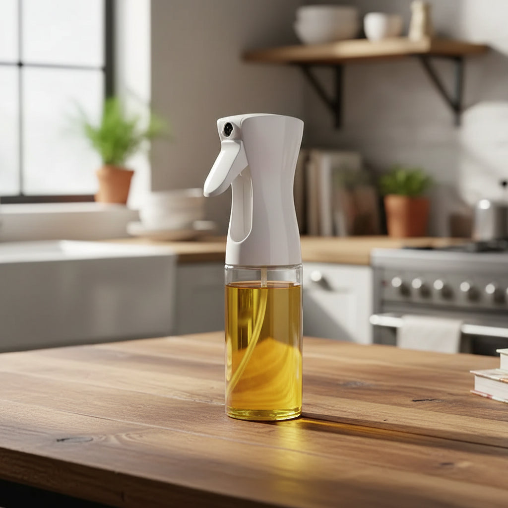 2-in-1 Oil Sprayer & Brush Bottle – 200ml / 300ml / 500ml Kitchen Oil Mister for Cooking, Baking & BBQ