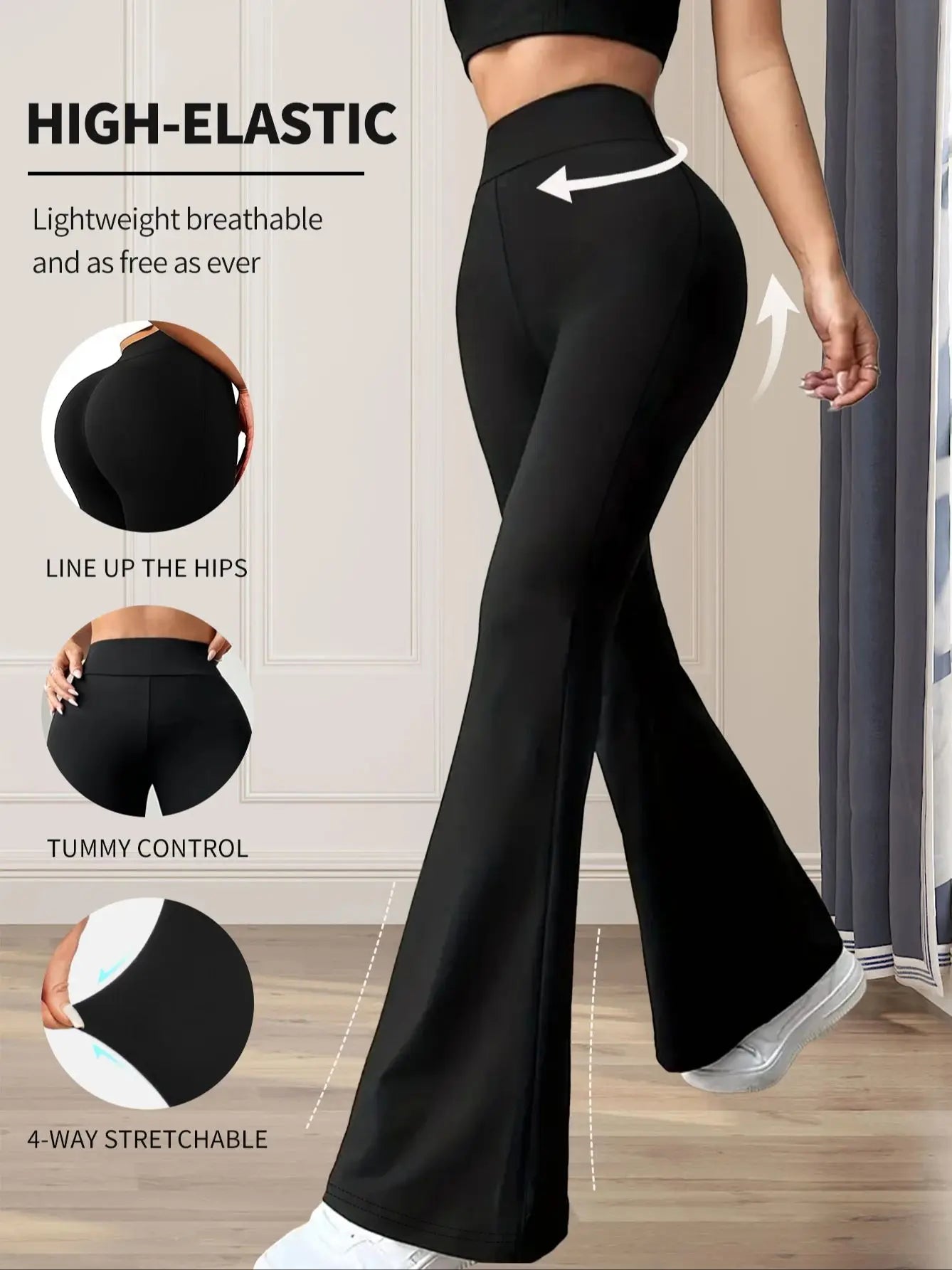 Leggings femme taille haute
