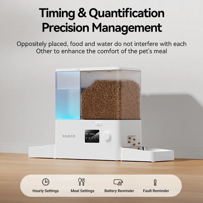 8.5L Smart Automatic Pet Feeder & Gravity Water Dispenser – Wi-Fi Food Station