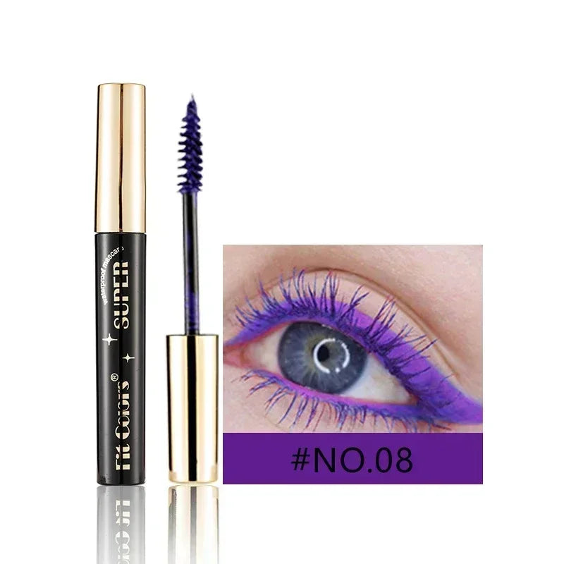 Mascara fibres de soie 5D – Mascara coloré waterproof, 14 teintes, effet 3D, allonge et épaissit les cils, extension de cils, cosmétique pour les yeux