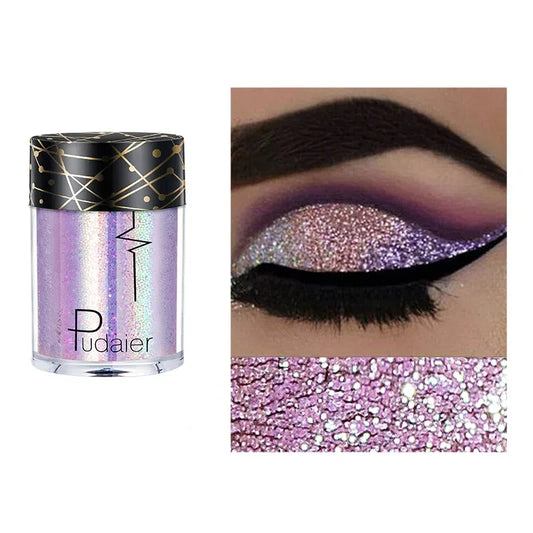 1 fard à paupières monochrome, fard à paupières pailleté - parfait pour les fêtes, le maquillage de scène et le maquillage de tous les jours
