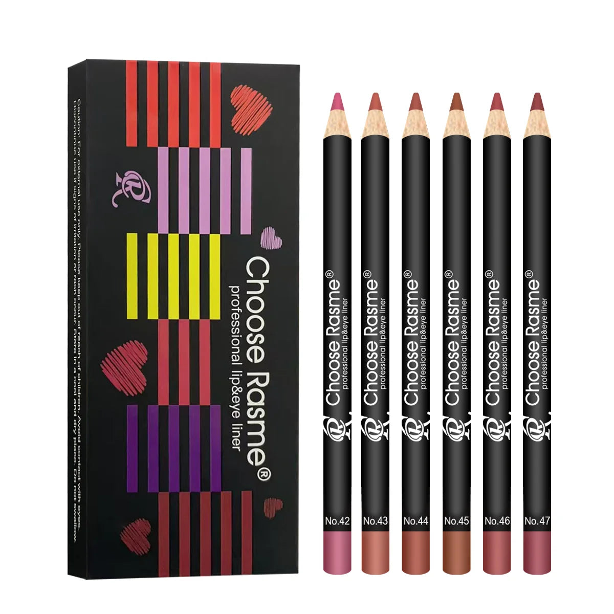 Crayon à Lèvres Repulpant 6 Couleurs – Texture Douce et Soyeuse, Couleurs Riches et Lumineuses, Waterproof, Format Portable