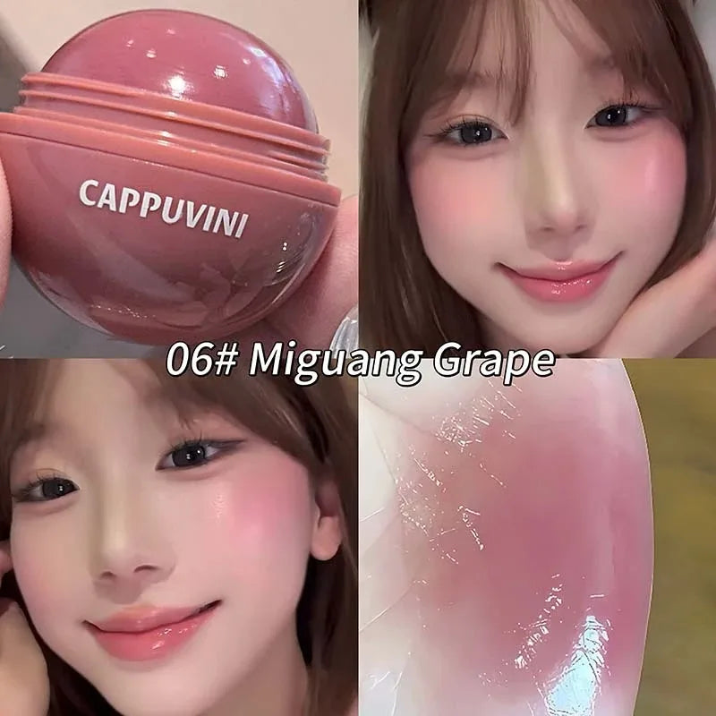 Blush Boule Haute Pigmentation — Teinte Naturelle, Saturation Intense, Éclaircissant et Hydratant, Facile à Appliquer, Crème Blush Soie pour Contour et Maquillage