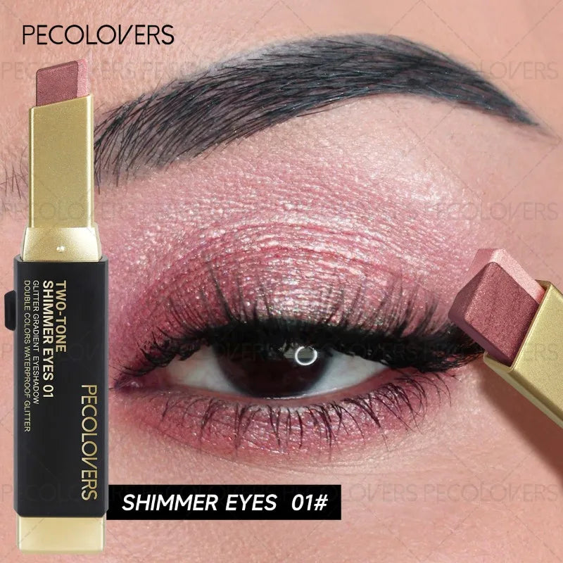 **« Crayon fard à paupières bicolore – Waterproof, longue tenue et naturel »**