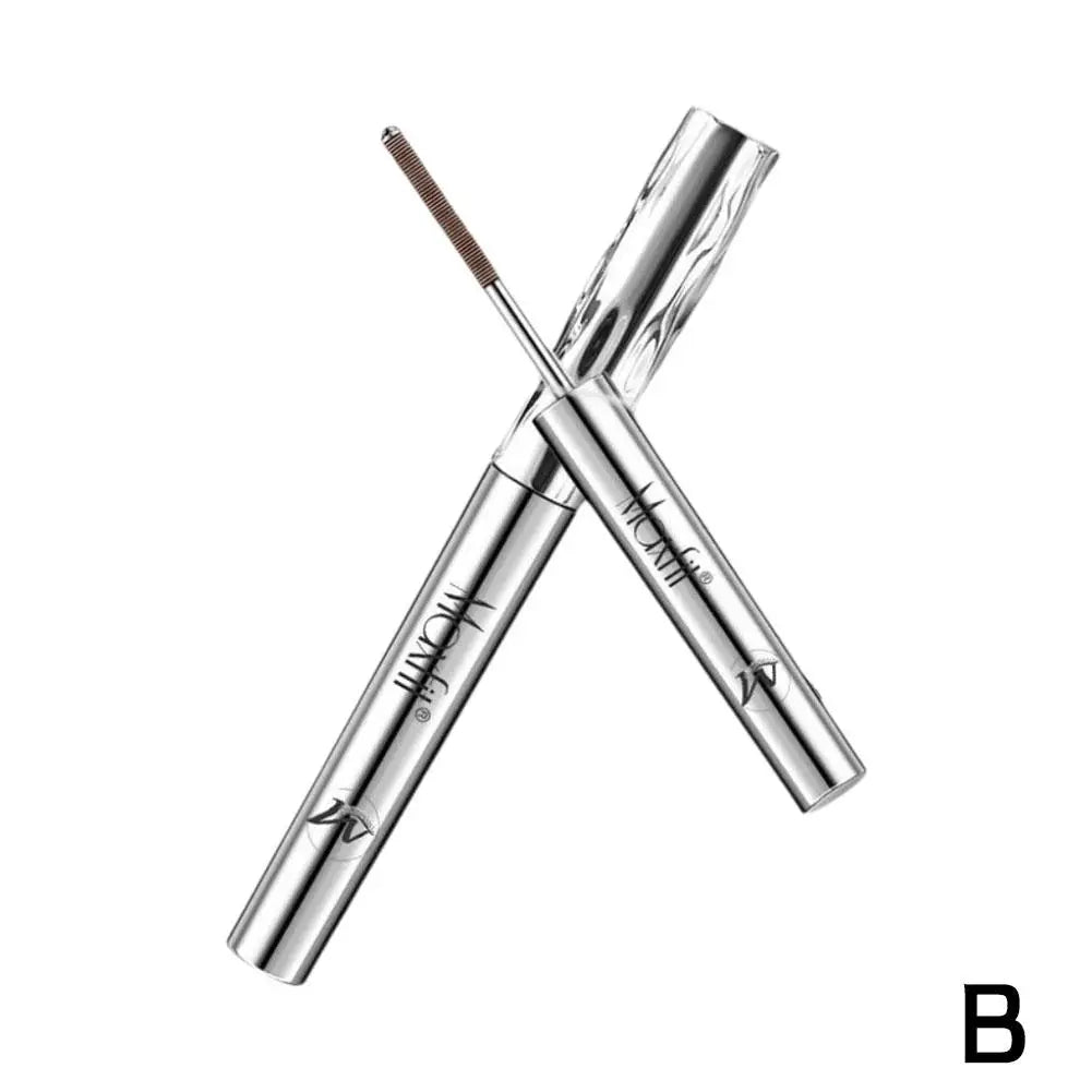 Mascara tube acier longue tenue waterproof base cils naturels recourbés 3D allongeant yeux