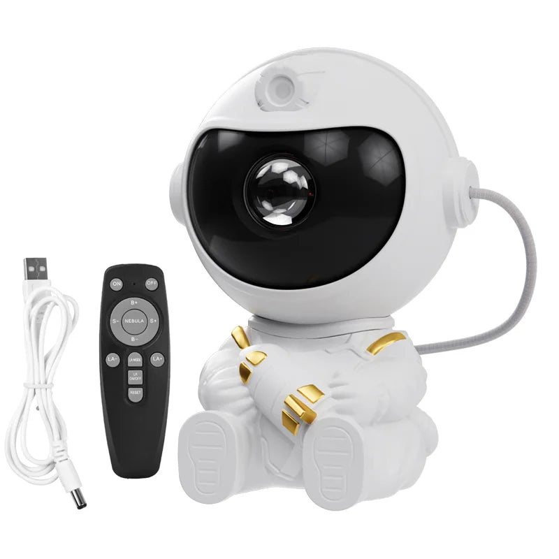 Astronaut Galaxy Projector – LED Starry Sky Night Light for Bedroom & Room Decor