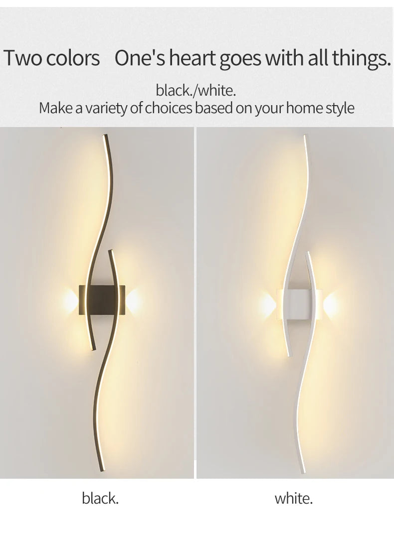 Modern LED Wall Lamp – Minimalist Lighting for Living Room, Bedroom & Kitchen