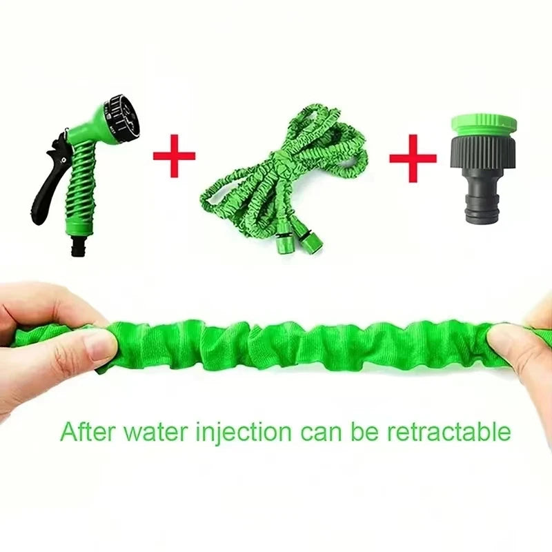 Expandable Magic Garden Hose – Flexible Water Hose with 7-Function Spray Gun