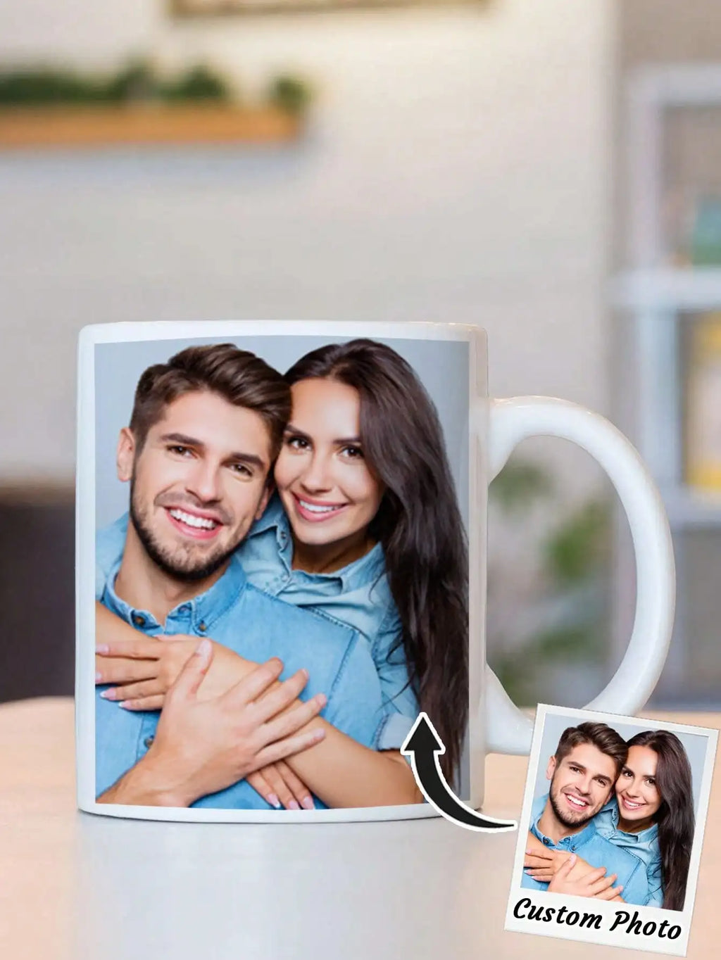 Custom Photo Mug – Personalized Coffee Mug with Picture, Unique Gift for Anniversaries, Mother's Day & Special Occasions