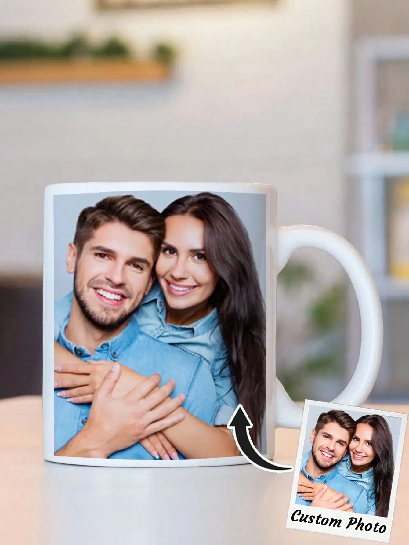 Custom Photo Mug – Personalized Coffee Mug with Picture, Unique Gift for Anniversaries, Mother's Day & Special Occasions