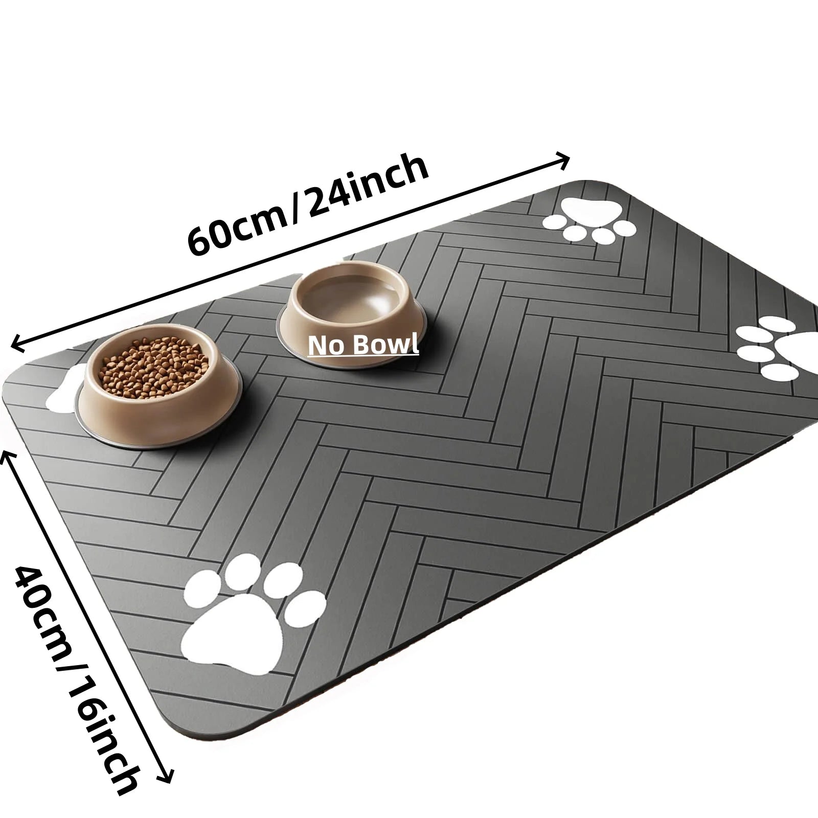 Absorbent Pet Feeding Mat – Waterproof Food & Water Bowl Placemat