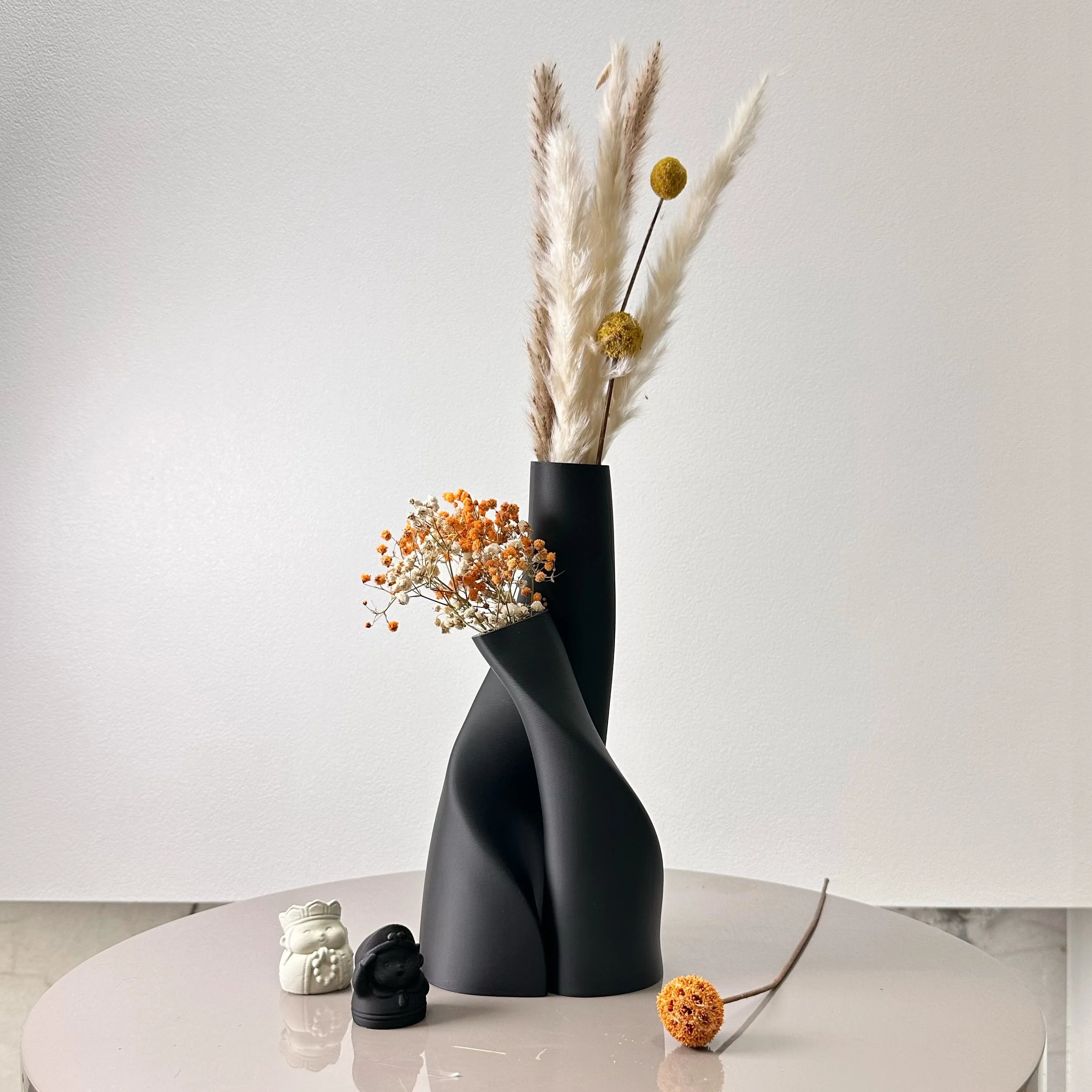 2-Piece Modern Double Vase Set – Creative Decorative Flower Vases for Home Decor
