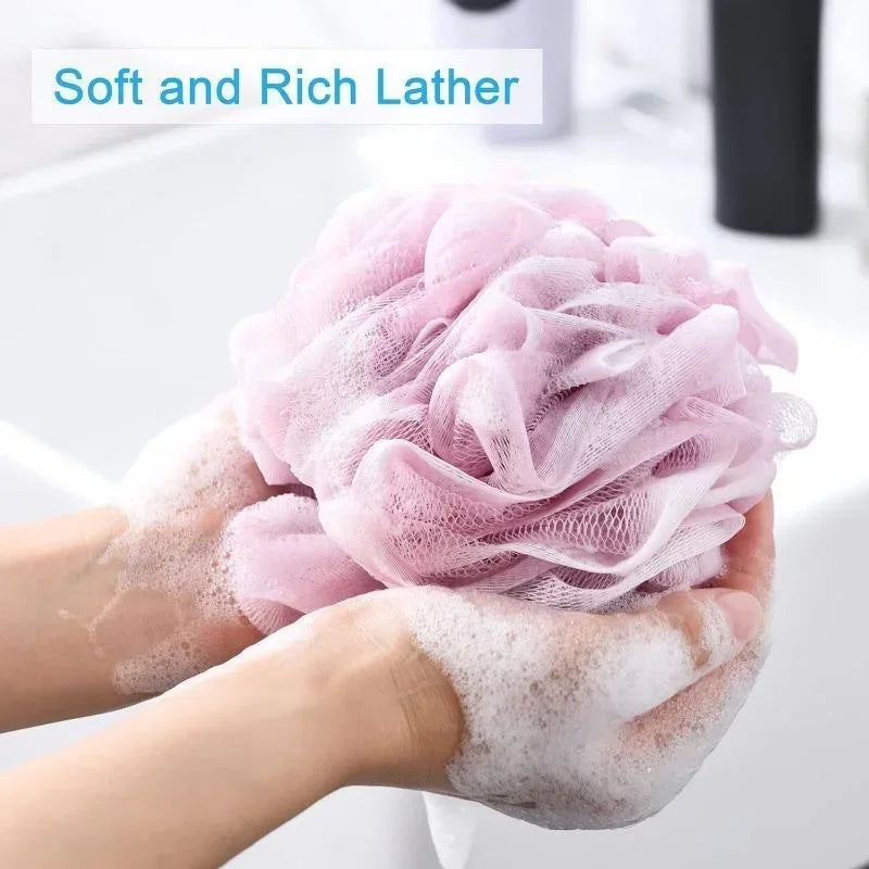 Large Bath Sponge Loofah Set – Mesh Shower Scrubber Bath Ball