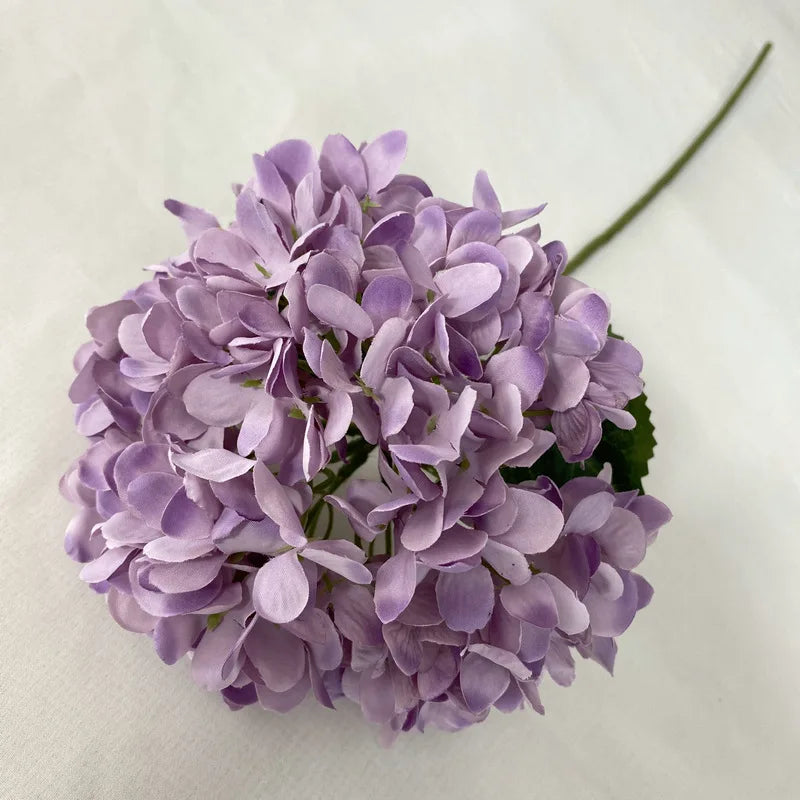 58CM Artificial Hydrangea Bouquet – Realistic Silk Flowers for Home & Wedding Décor