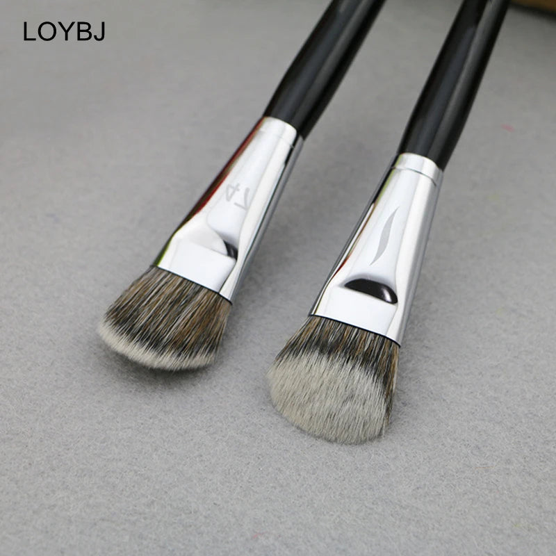 Pinceau de fond de teint professionnel  tête de balai fond de teint liquide ombre correcteur pinceaux femmes visage Base maquillage outils de beauté
