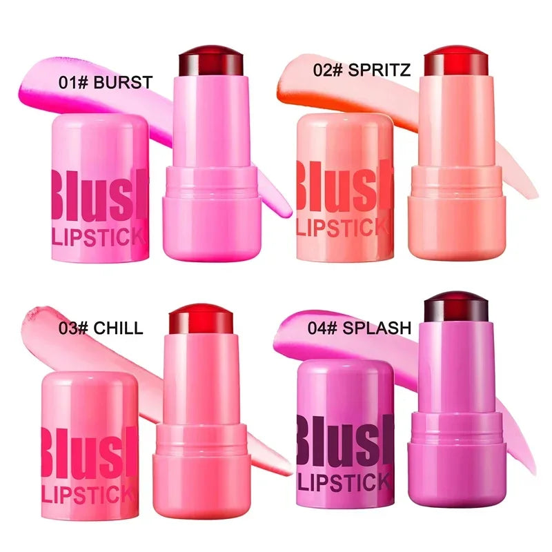 Blush Stick — Teinte pour Lèvres, Texture Jelly Rafraîchissante et Hydratante, Multi-usage, Fini Mat, Blush Watercolor pour Maquillage