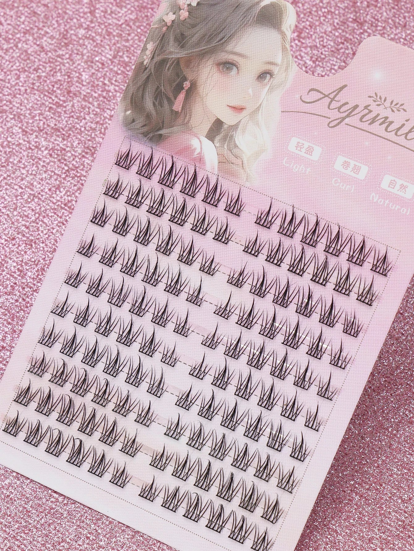 Cils individuels 9-13 mm – 120 grappes, pour fête, travail ou réunion quotidienne – Faux cils naturels, volumineux et doux, 3D en vison multi-couches