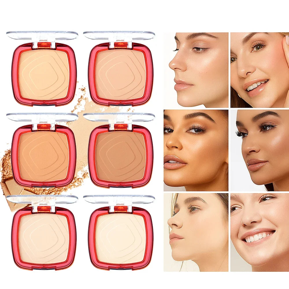 Poudre pressée matte waterproof – Couvrance totale, contrôle de l’huile, fond de teint léger 24 h, longue tenue, finition sans effet masque