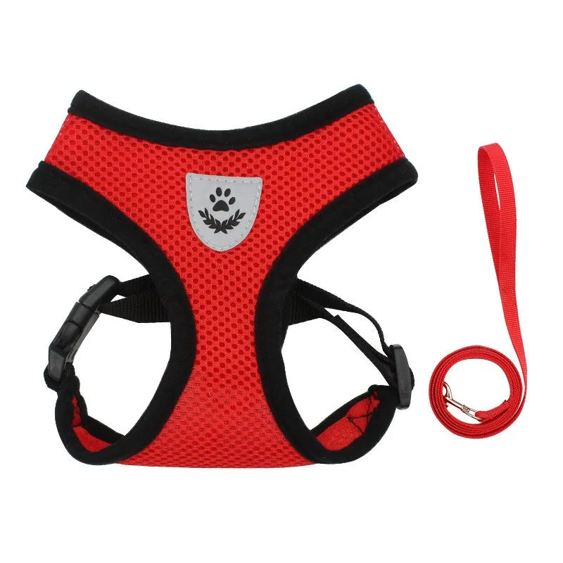 Adjustable Escape-Resistant Cat Harness & Leash Set – Soft Vest for Cats & Kittens