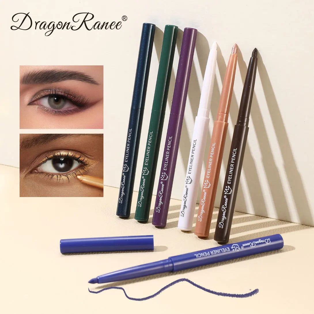 Eyeliner imperméable, résistant à la transpiration, non taché, facile à utiliser pour les débutants, vert, violet, noir, longue durée, non amovible