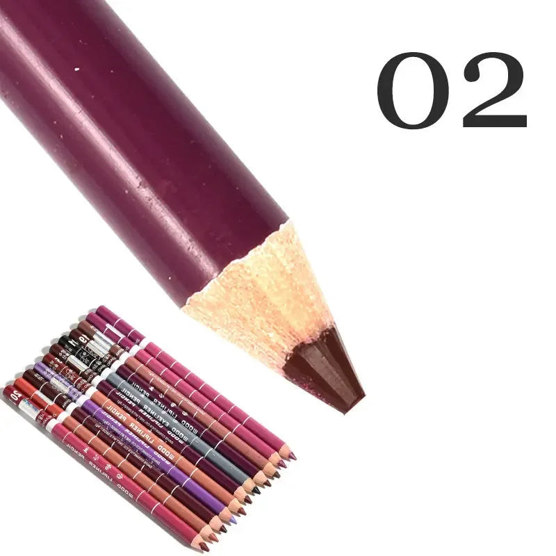 Set 28 Couleurs Crayons à Lèvres Waterproof – Mat, Teintes Nude et Rouge, Longue Tenue, Anti-Transfert, Maquillage des Lèvres pour Femmes, Fête
