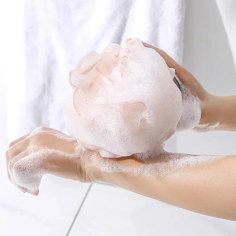 Large Bath Sponge Loofah Set – Mesh Shower Scrubber Bath Ball