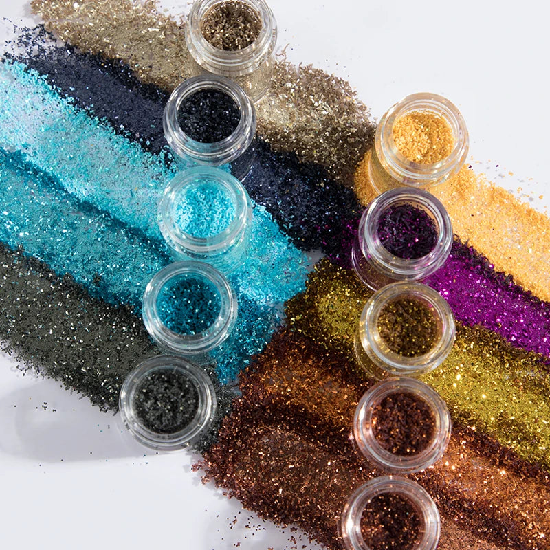 1 fard à paupières monochrome, fard à paupières pailleté - parfait pour les fêtes, le maquillage de scène et le maquillage de tous les jours