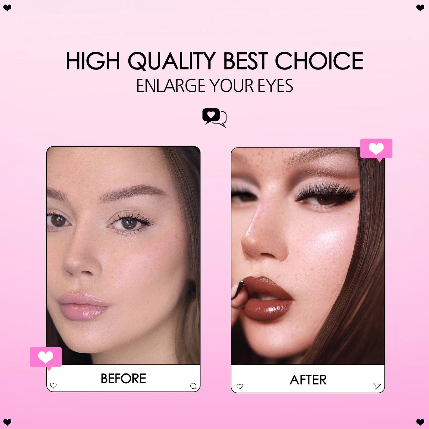 Kit de grappes de cils – Cils individuels épais, avec colle, scellant et dissolvant – Faux cils en vison pour extensions DIY