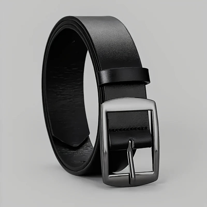 « Ceinture Homme Luxe – Cuir PU, Boucle Métal »