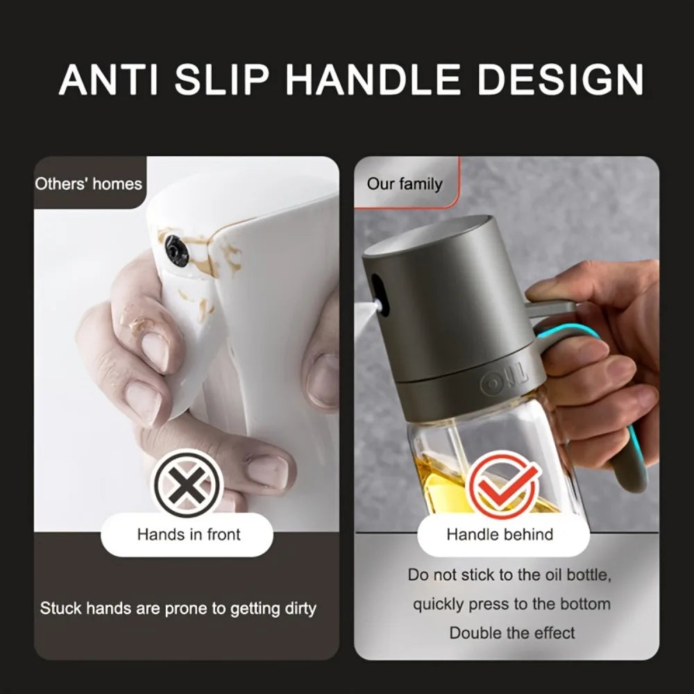 250ml Olive Oil Sprayer – BPA-Free High Borosilicate Glass Oil Mister for Air Fryer, BBQ & Cooking
