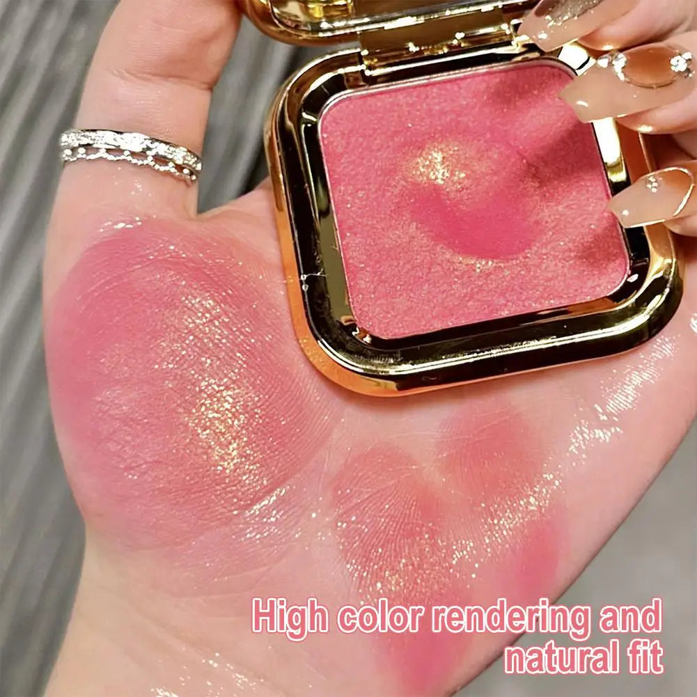 Blush Crème 3D — Fini Mat et Perlé, Teinte Naturelle et Longue Tenue, Rendu Couleur Intense, Contour du Visage et Ombre à Paupières