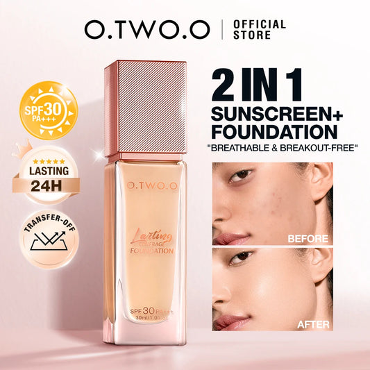 Fond de Teint Liquide – Couvrance Totale, Mat, Hydratant, Contrôle du Sébum, Longue Tenue, Waterproof, Correcteur