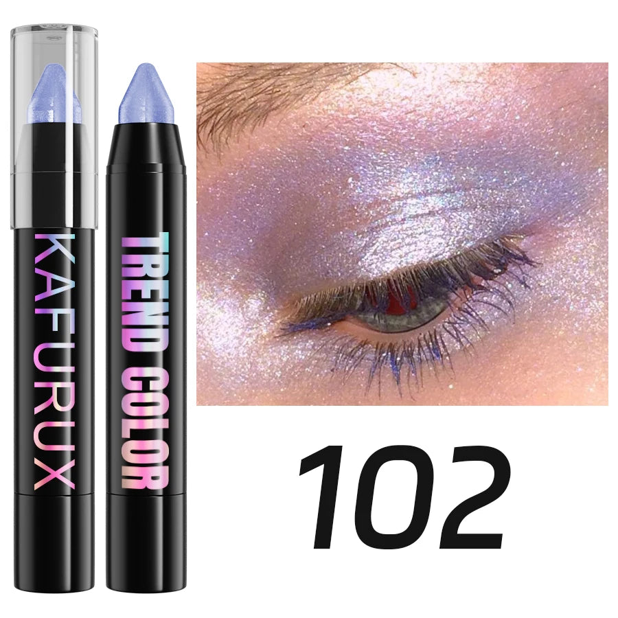 Crayon eyeliner nacré pailleté 24 couleurs, waterproof, mat, nude, effet illuminateur.