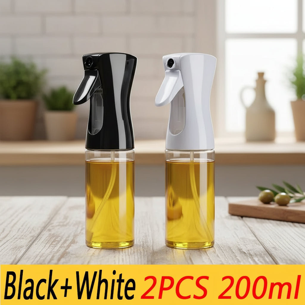 2-in-1 Oil Sprayer & Brush Bottle – 200ml / 300ml / 500ml Kitchen Oil Mister for Cooking, Baking & BBQ