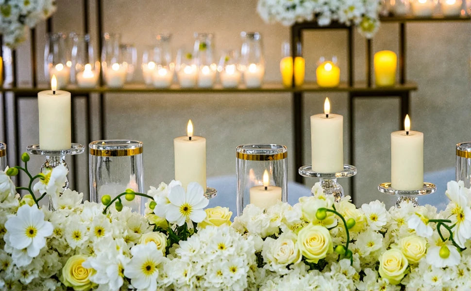 LED Flameless Flickering Candles Set (6–120 PCS) – Battery Operated Candles for Weddings & Events