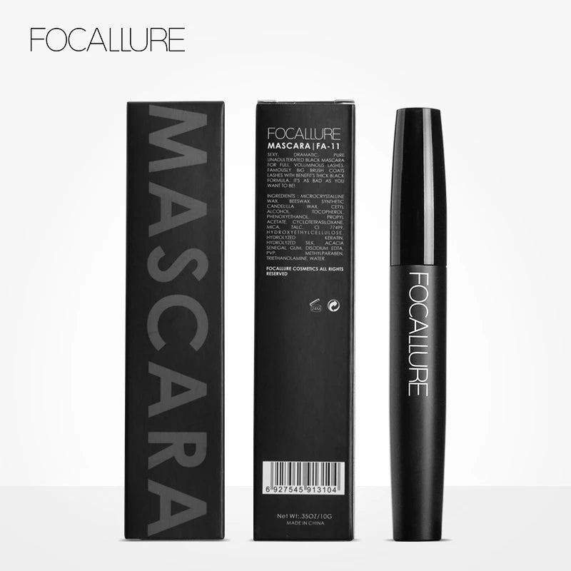 Mascara  professionnel volume épais recourbant cils 4D fibres de soie maquillage yeux