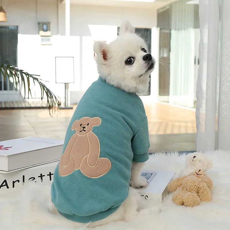 Winter Fleece Pet Sweatshirt – Warm Jacket for Dogs & Cats